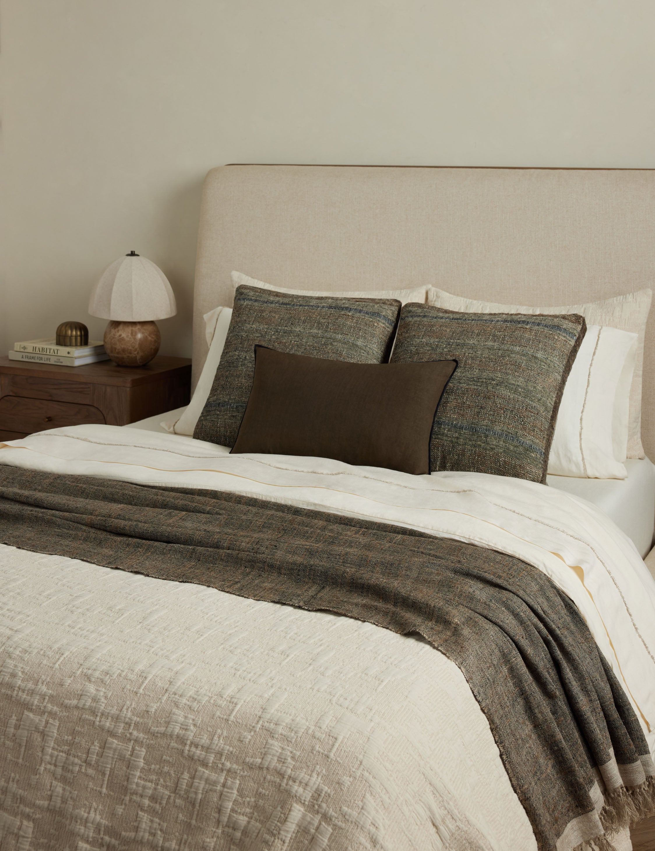 DISC Interiors Laba Linen Silk Throw - Thumbnail 5