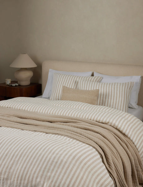 Thayer Striped European Flax Linen® Duvet Set (cover & shams)