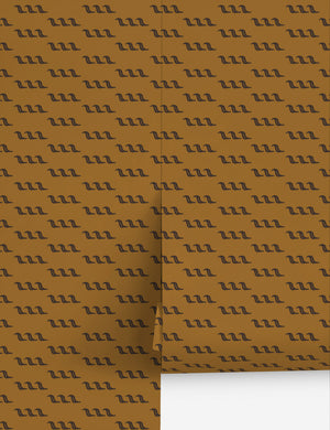 Tiikeri Wallpaper by Sarah Sherman Samuel, Camel - Swatch