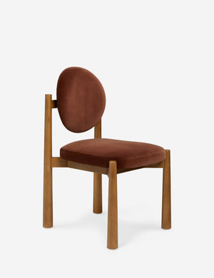 Open Box: Truett Dining Chair, Brandy Velvet