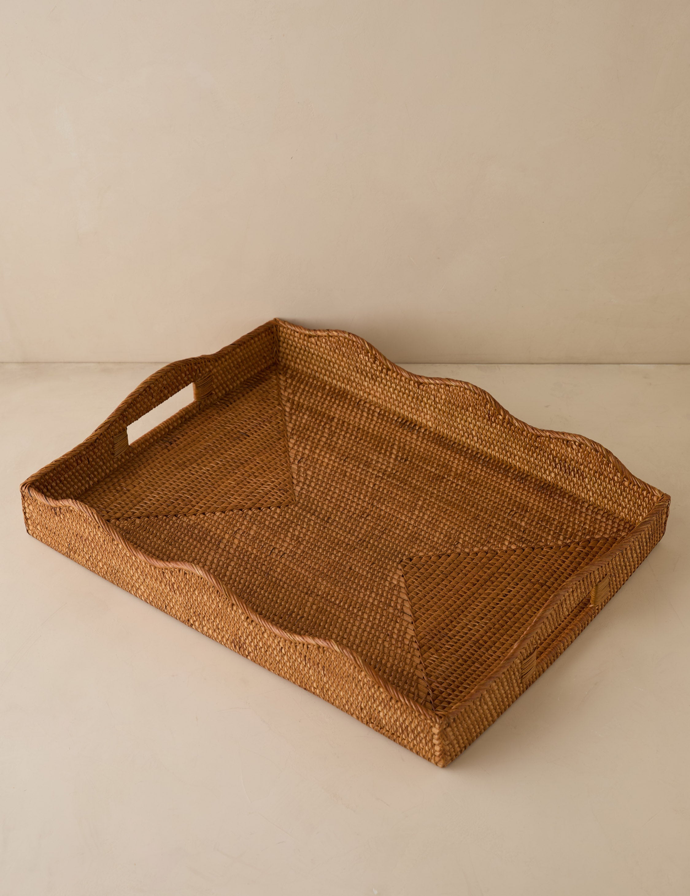 Lulu and Georgia Tyna Rattan Tray - Thumbnail 3