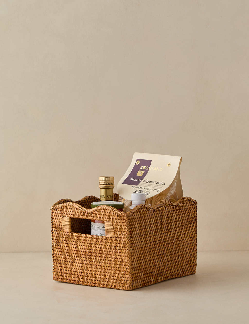 Tyna Rattan Storage Bin - small