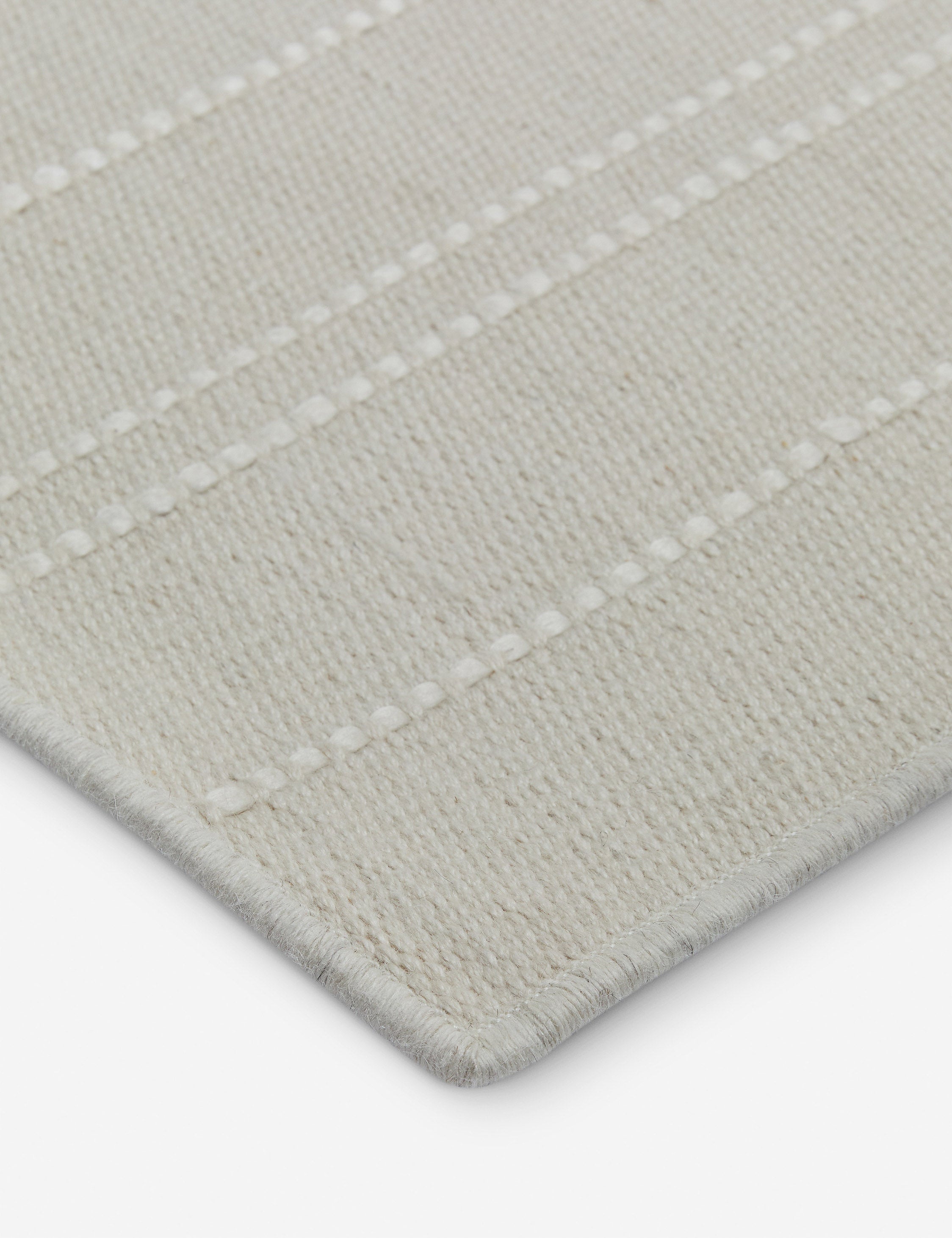 Custom Vellani Flatweave Rug, Ivory Swatch 5.5" x 6"