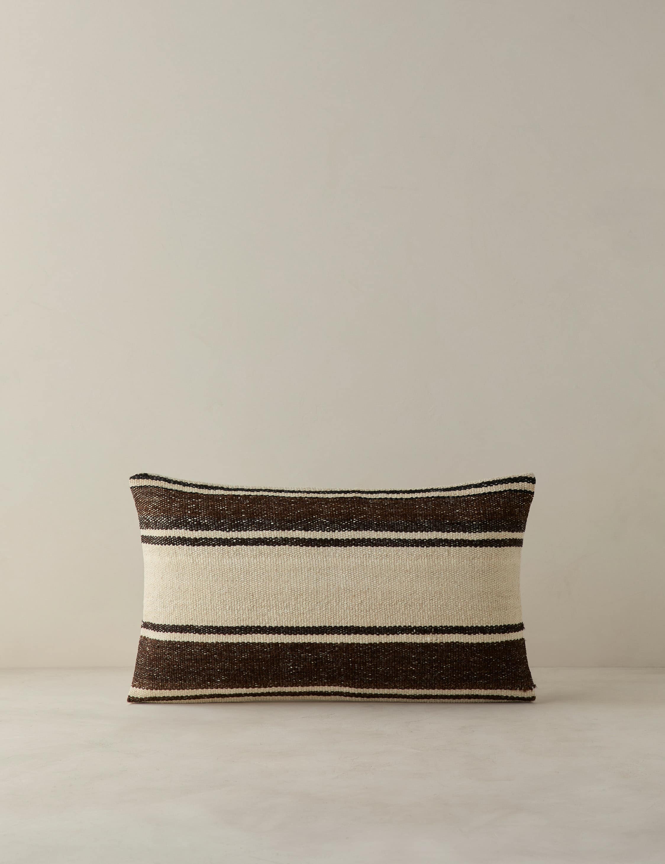 Vintage Lumbar Pillow No. 419, 12" x 20"