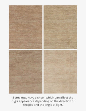 Wheat wool material on the heritage rug