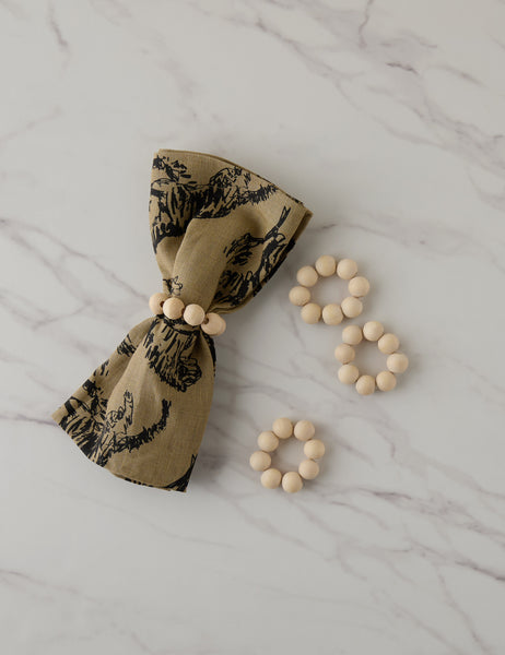 Wooden Napkin Rings (Set of 4) by Tallo de Olivo