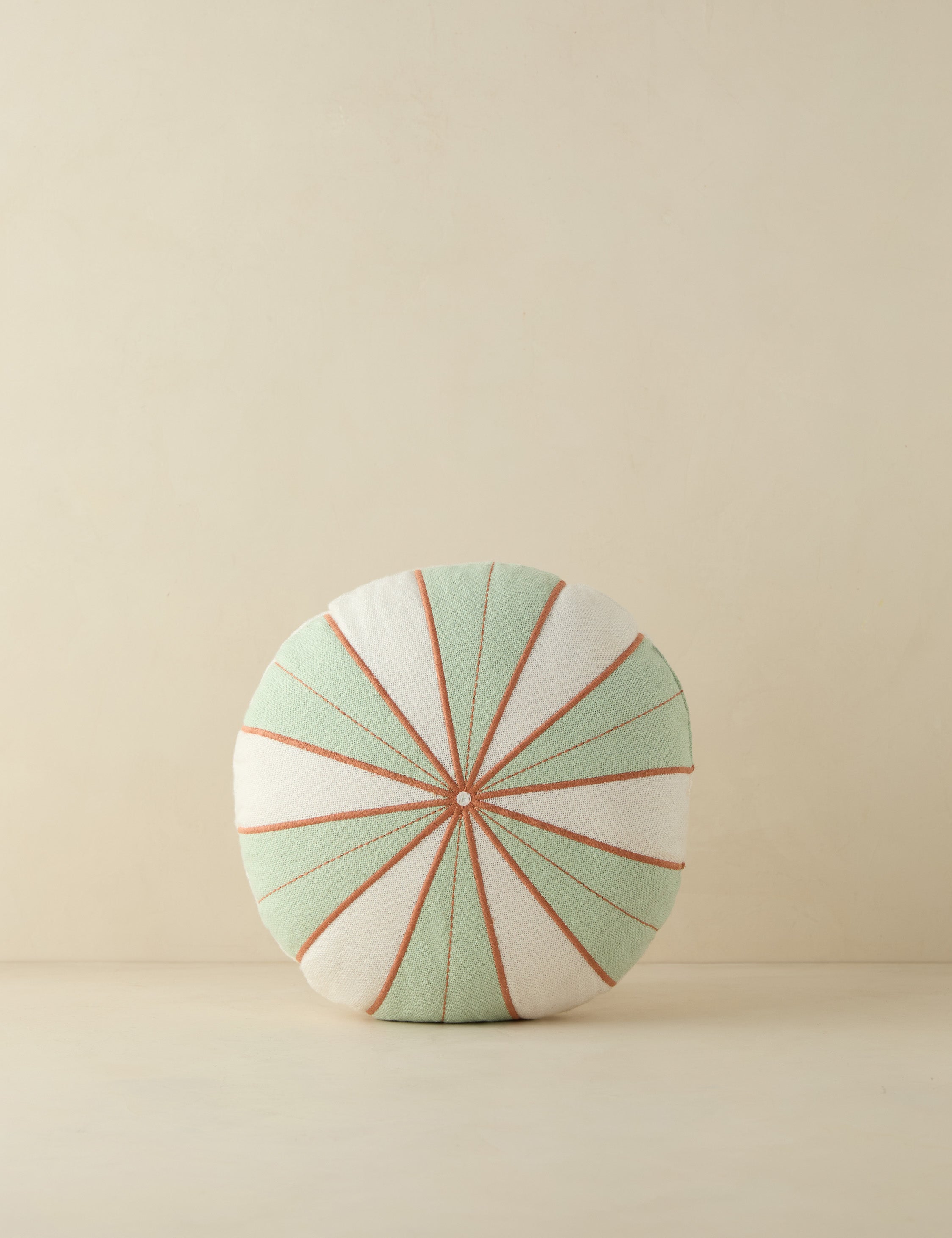 #color::seafoam | Wrenley high-contrast design disc outdoor pillow