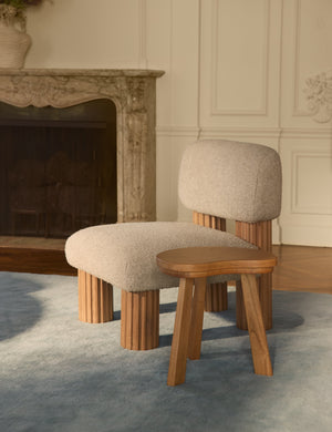 Open Box: Auclair Accent Chair, Tan Boucle