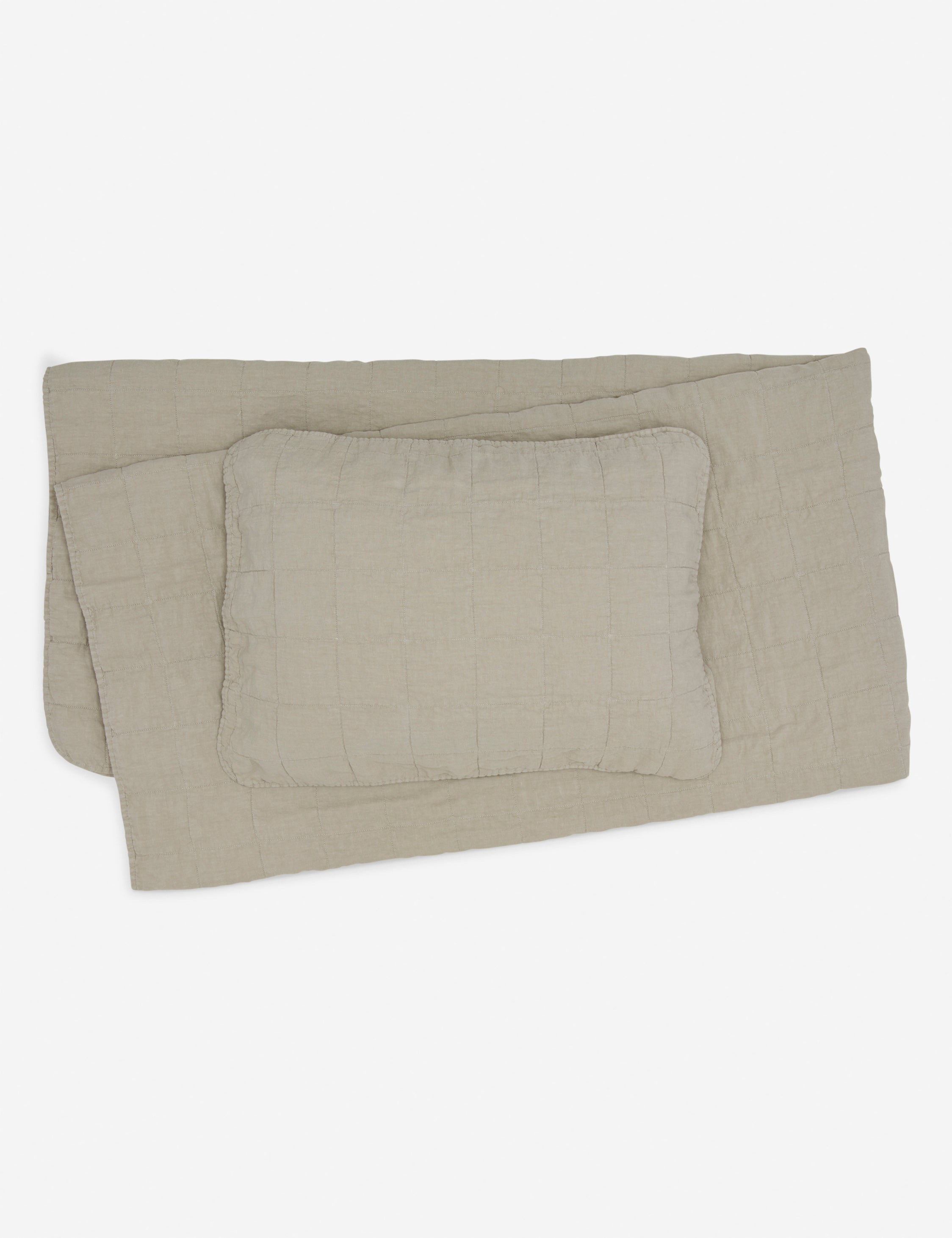 Hawkins New York Simple Linen Quilt - Thumbnail 3