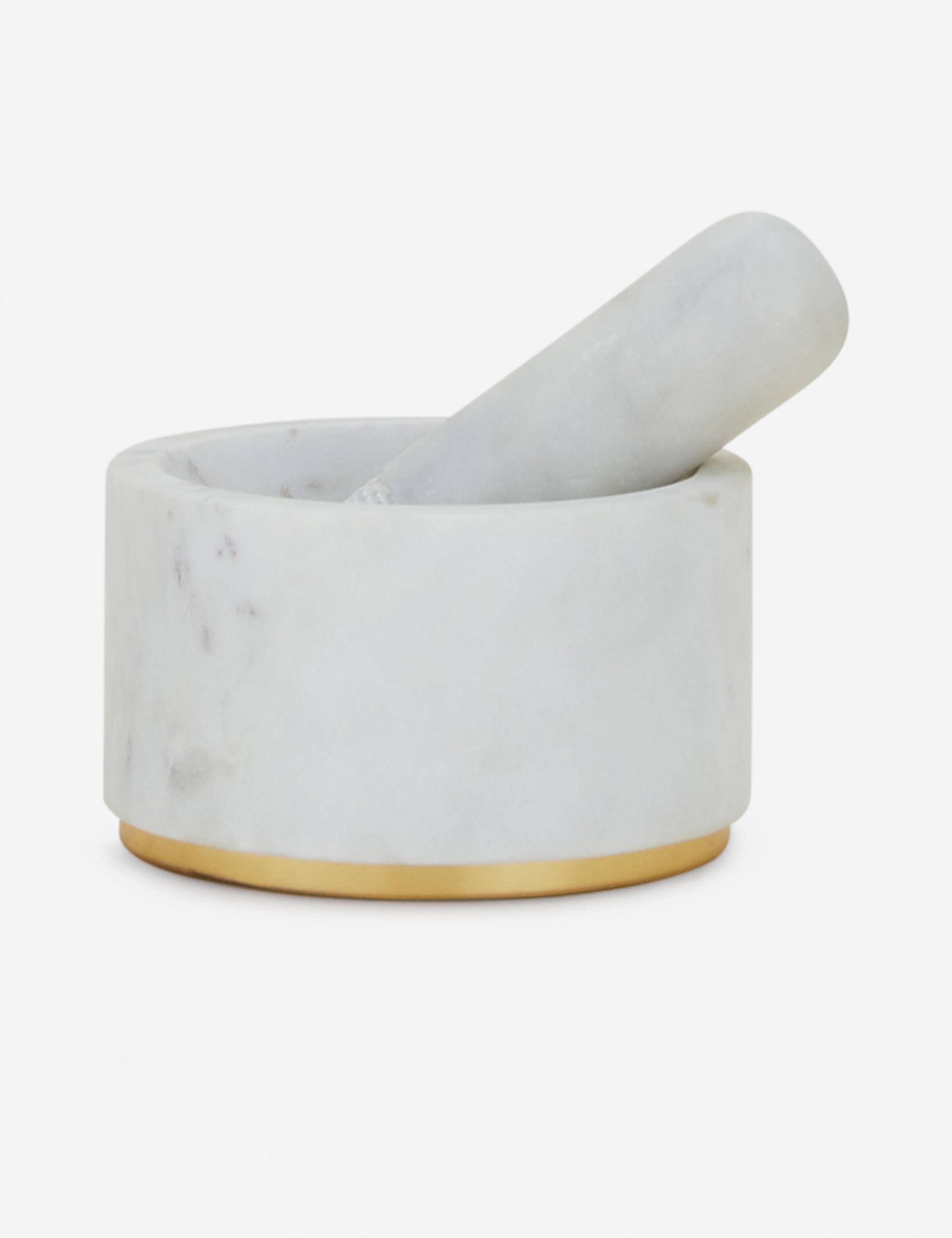 Simple Marble Mortar + Pestle - Thumbnail 3