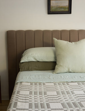 Simple Cotton Blanket by Hawkins New York : Sky and Peacock / Queen