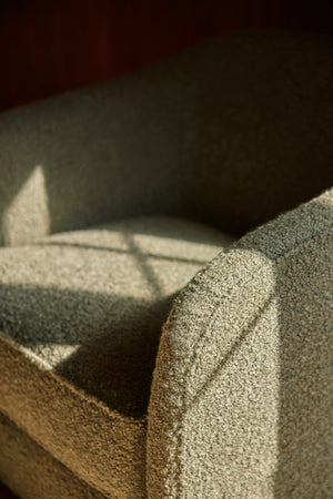 Faro Accent Chair by DISC Interiors : Blush Luxe Boucle