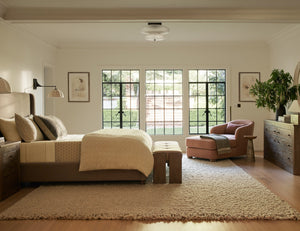 Furin Handwoven Wool Rug Swatch  by DISC Interiors, Cream