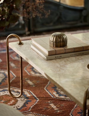 Open Box: Kimberly Square Coffee Table, Ivory Marble