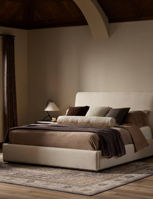Open Box: Shirin Platform Bed, Flax Queen