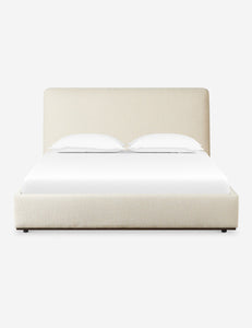 Open Box: Shirin Platform Bed, Flax Queen
