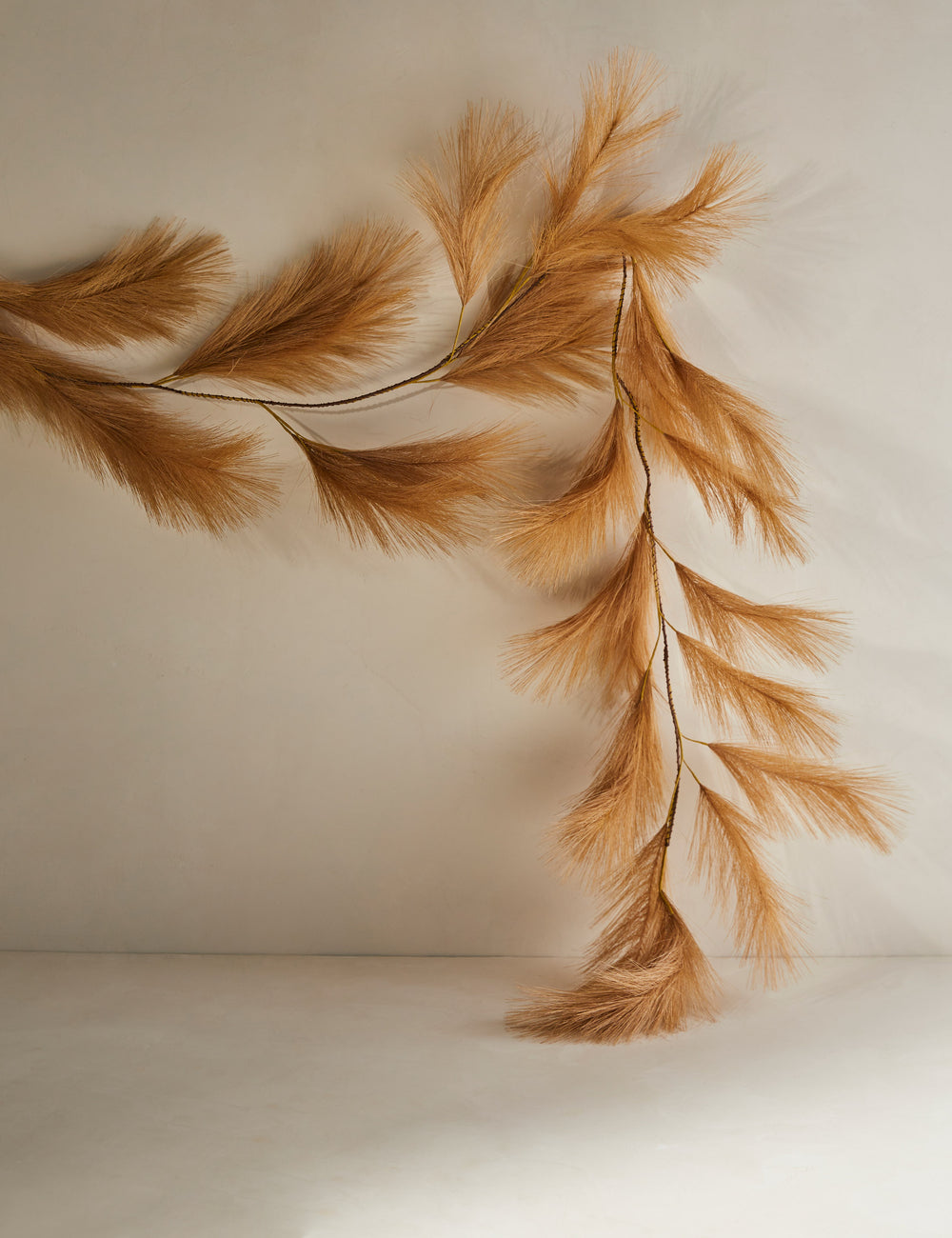 Faux Pampas Grass Garland