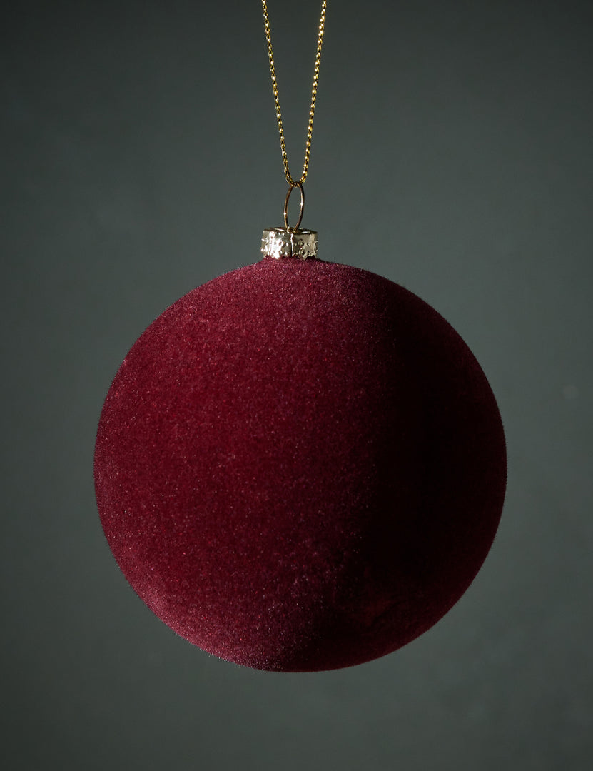 Velvet Ball Christmas Ornament