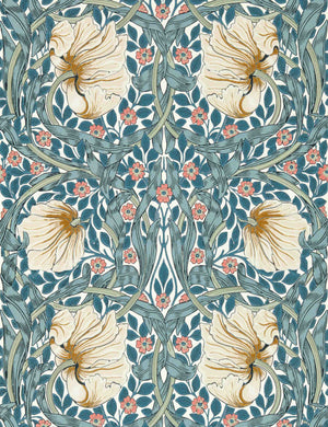 Pimpernel Wallpaper by Morris & Co. Swatch, Blue
