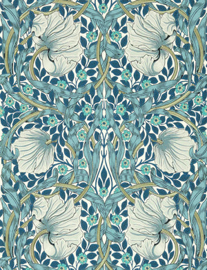 Pimpernel Wallpaper by Morris & Co. Swatch, Cobalt