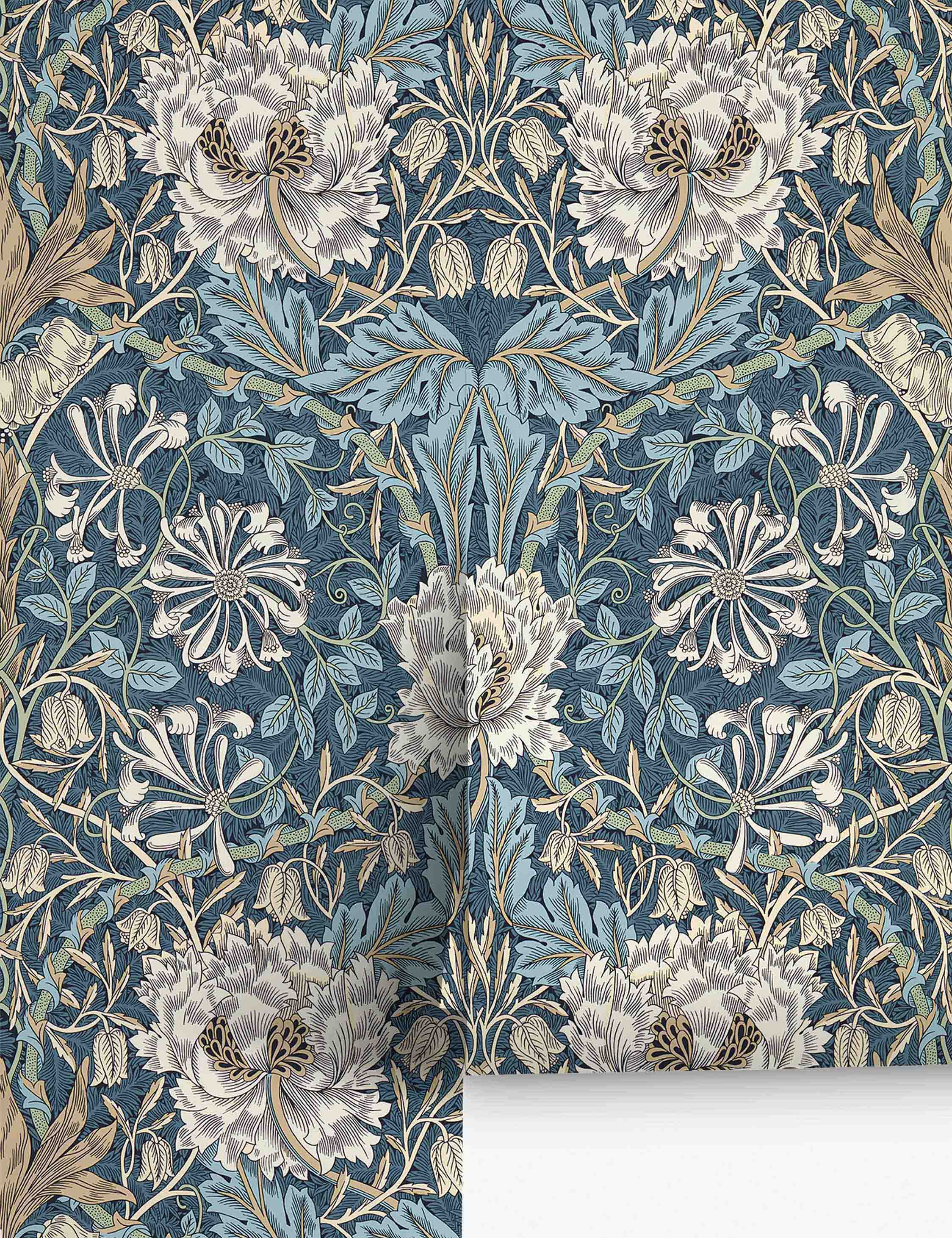 Morris & Co. Pure Honeysuckle & Tulip Wallpaper - Thumbnail 5