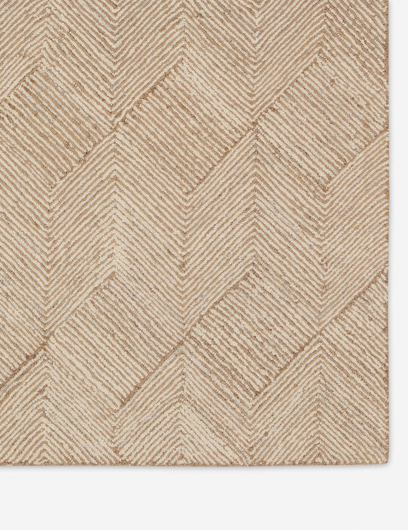 #size::3--x-8- #size::5--x-8- #size::8--x-10- #size::9--x-12- #size::10--x-14- | Close up of the pattern of the Brisker handwoven chevron jute rug.