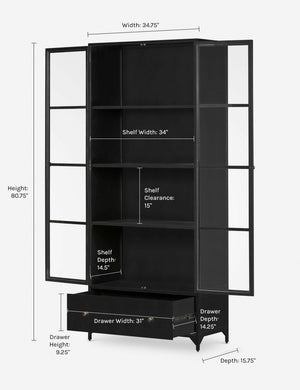 Malcom Curio Cabinet : Black