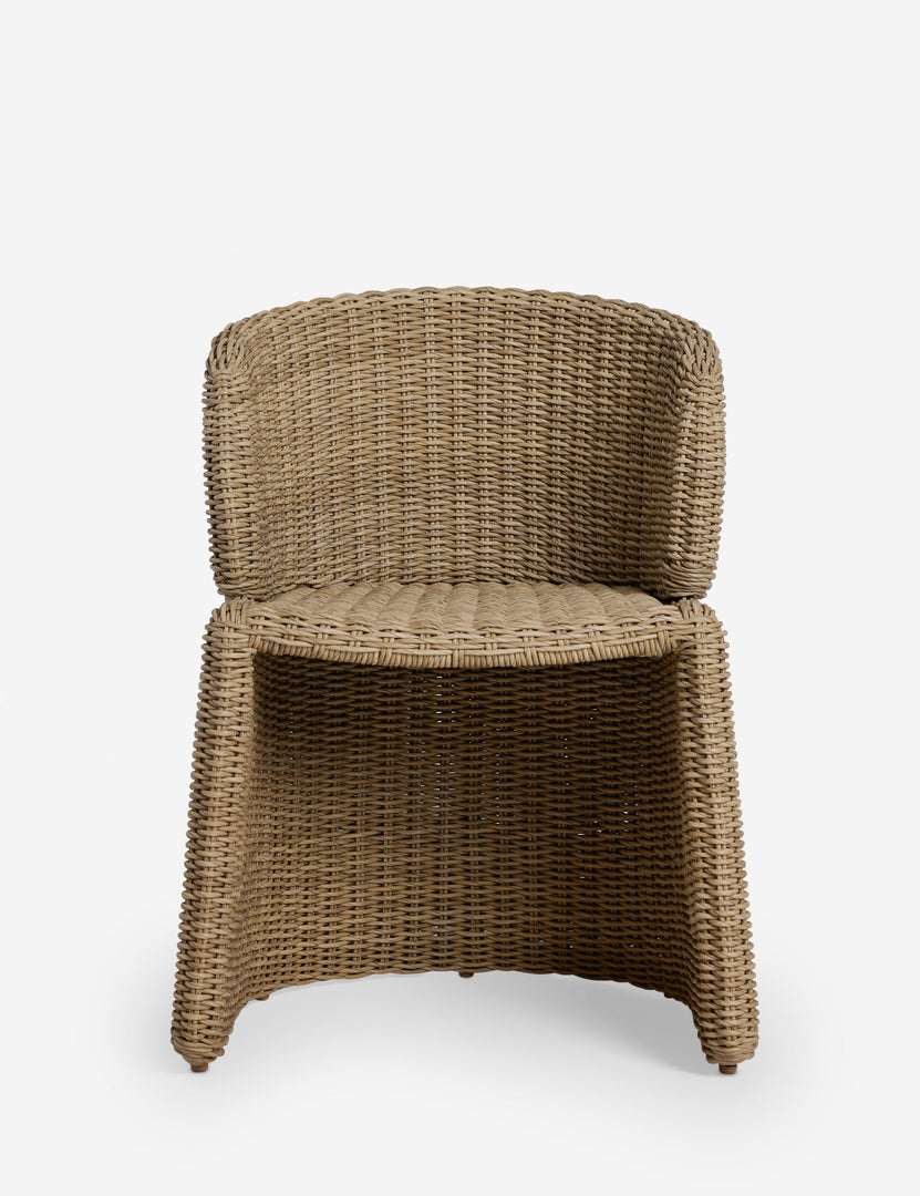 #color::natural | Mettam modern wicker outdoor dining chair.