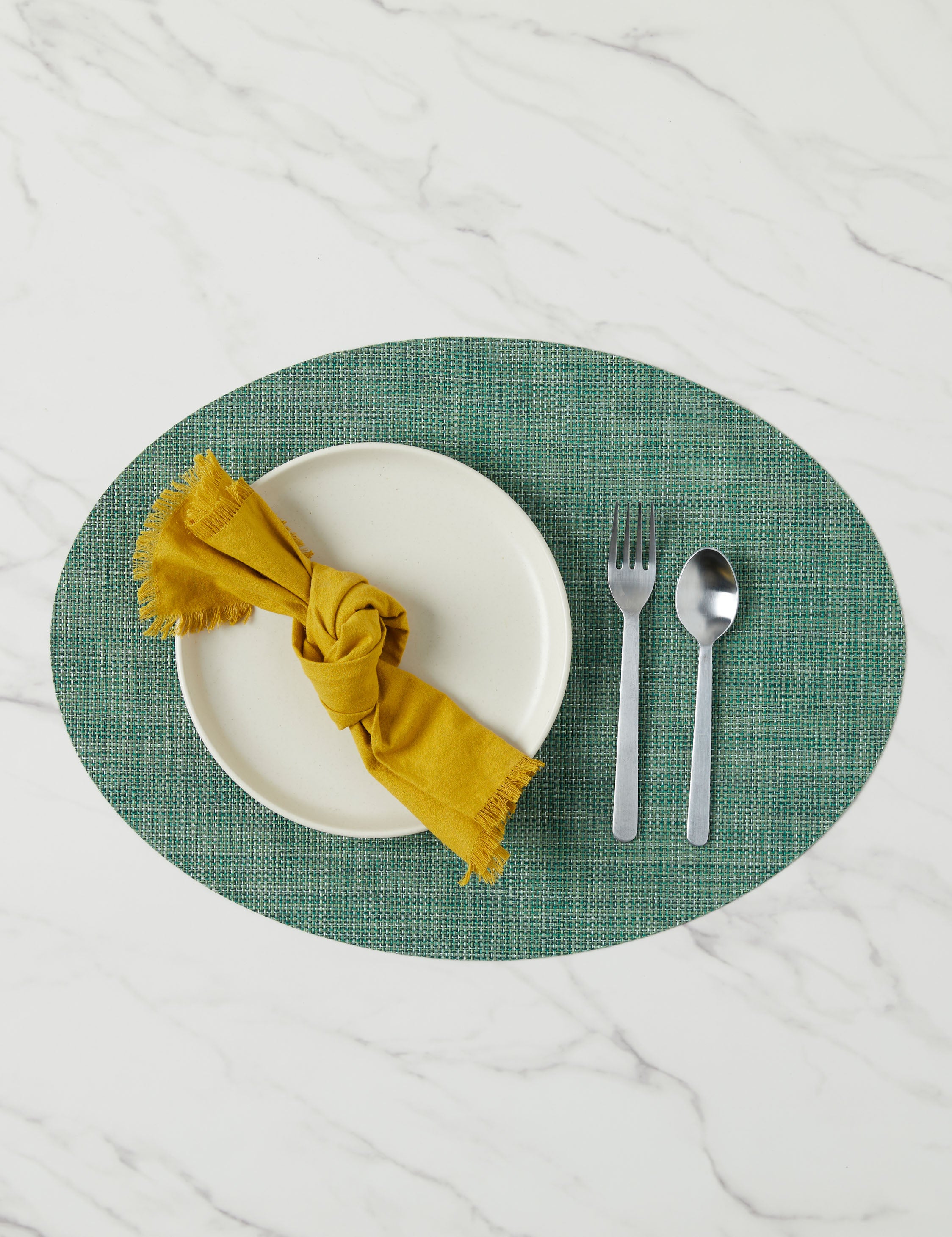 Mini Basketweave Oval Placemats (Set of 4)