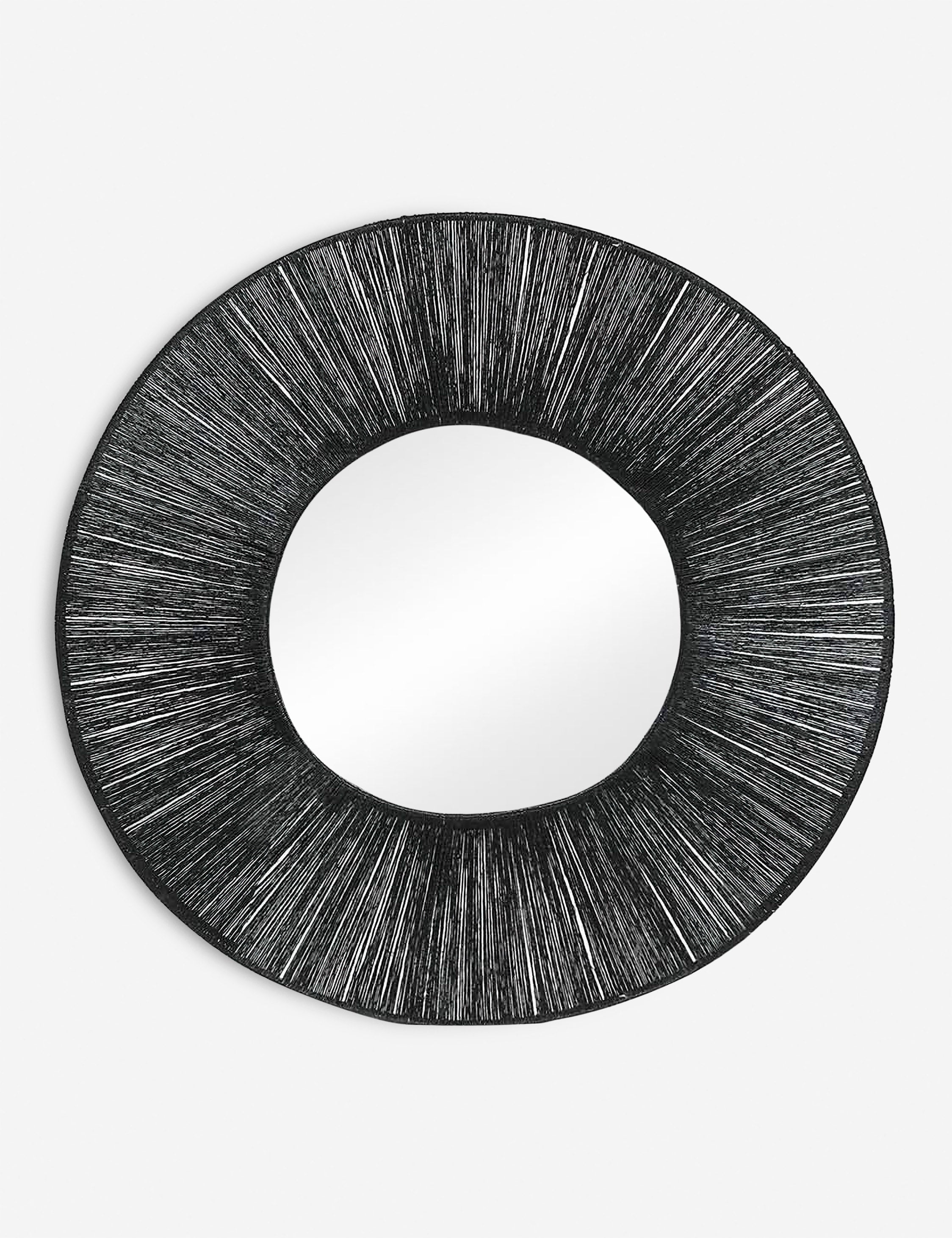 Carlotta Round Rattan Mirror