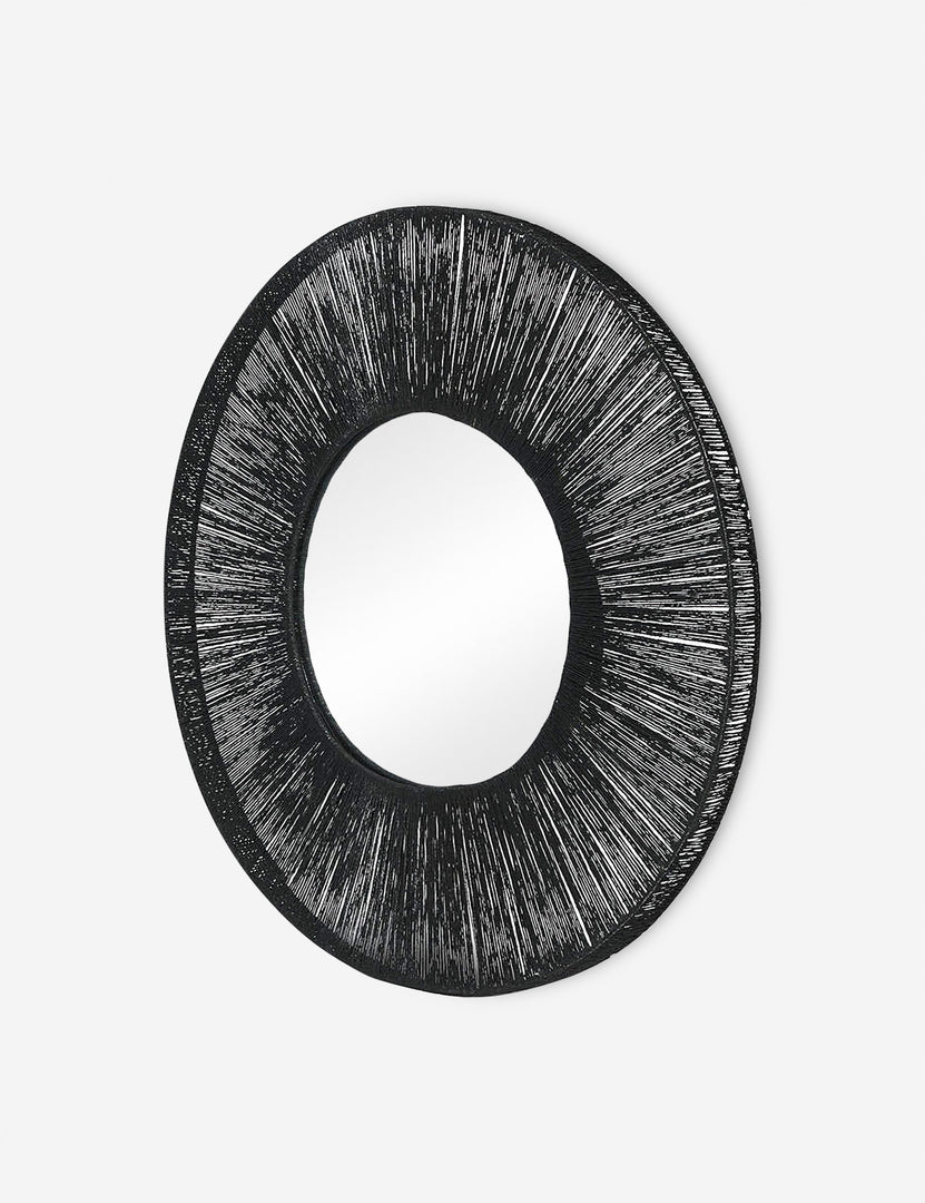 Carlotta Round Rattan Mirror