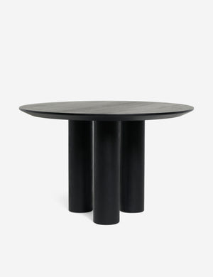 Mojave round dining table in black.