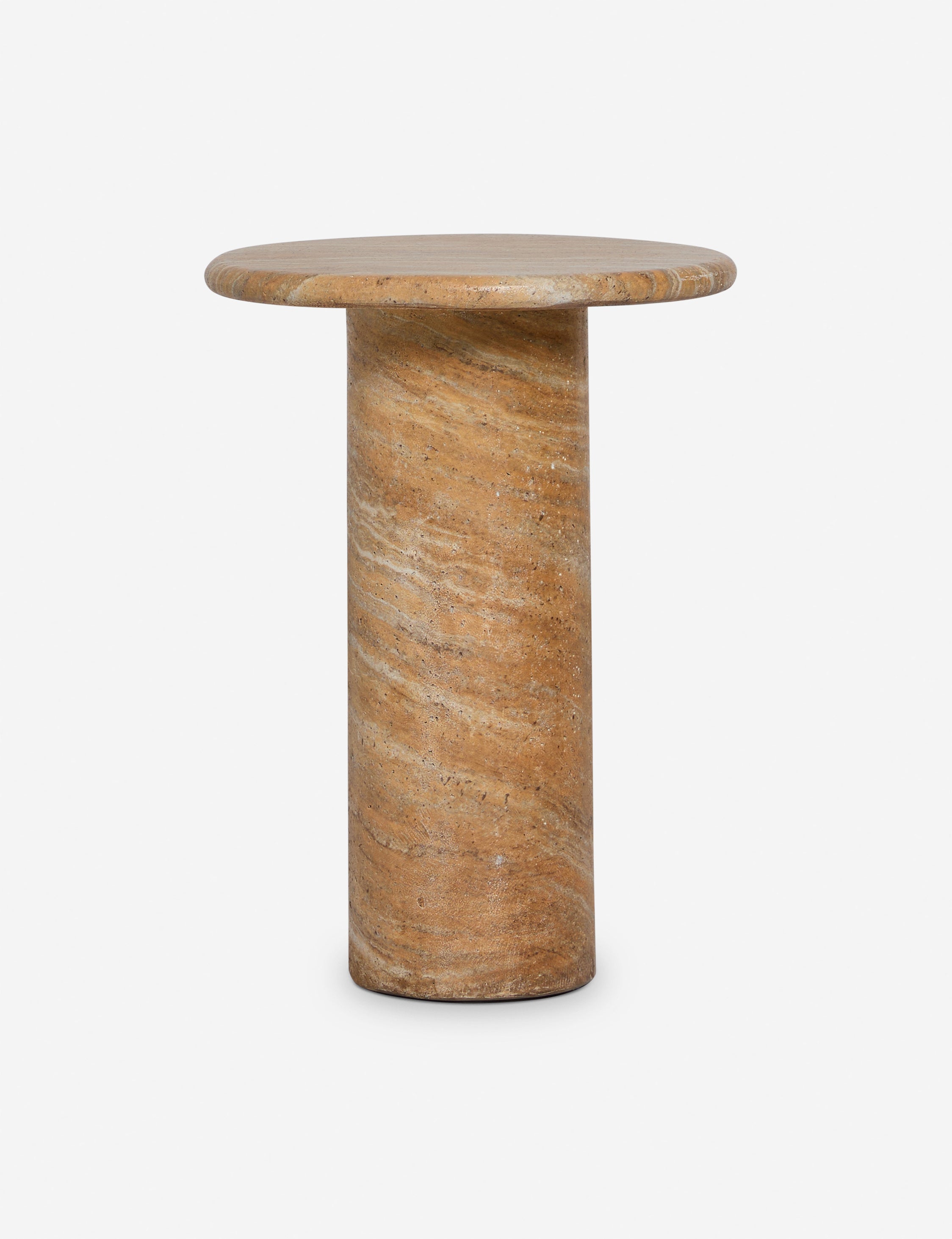 Mona Indoor / Outdoor Round Stone Side Table