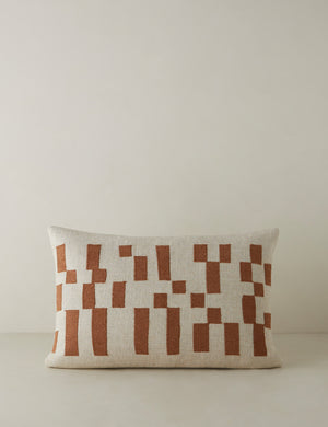 Mosaic Linen Lumbar Pillow by Elan Byrd.