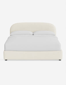 Open Box: Neve Platform Bed, Cotton Luxe Boucle King by Aimee Song