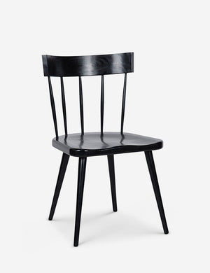 Neema black mahogany dining chair