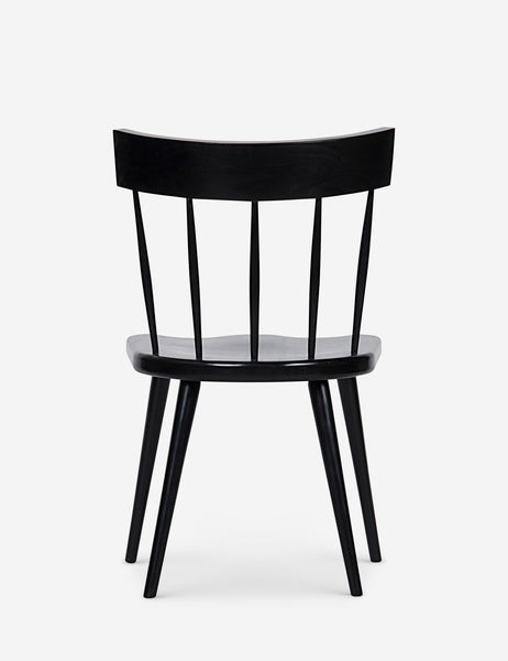 | Rear view of the Neema black mahogany dining chair