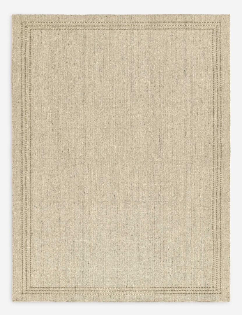 #size::2-3--x-8--runner #size::3-6--x-5-6- #size::5--x-8- #size::8--x-10- #size::9--x-12- | Greco low pile wool rug with accent border stitching.
