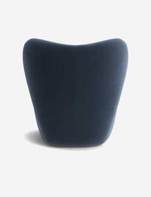 Open Box: Ovid Swivel Chair, Blue Modern Velvet by Aimee Song