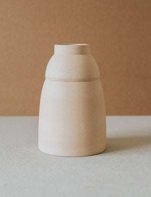 Chubby beehive wide mouth ceramic Vase by Al Centro Ceramica