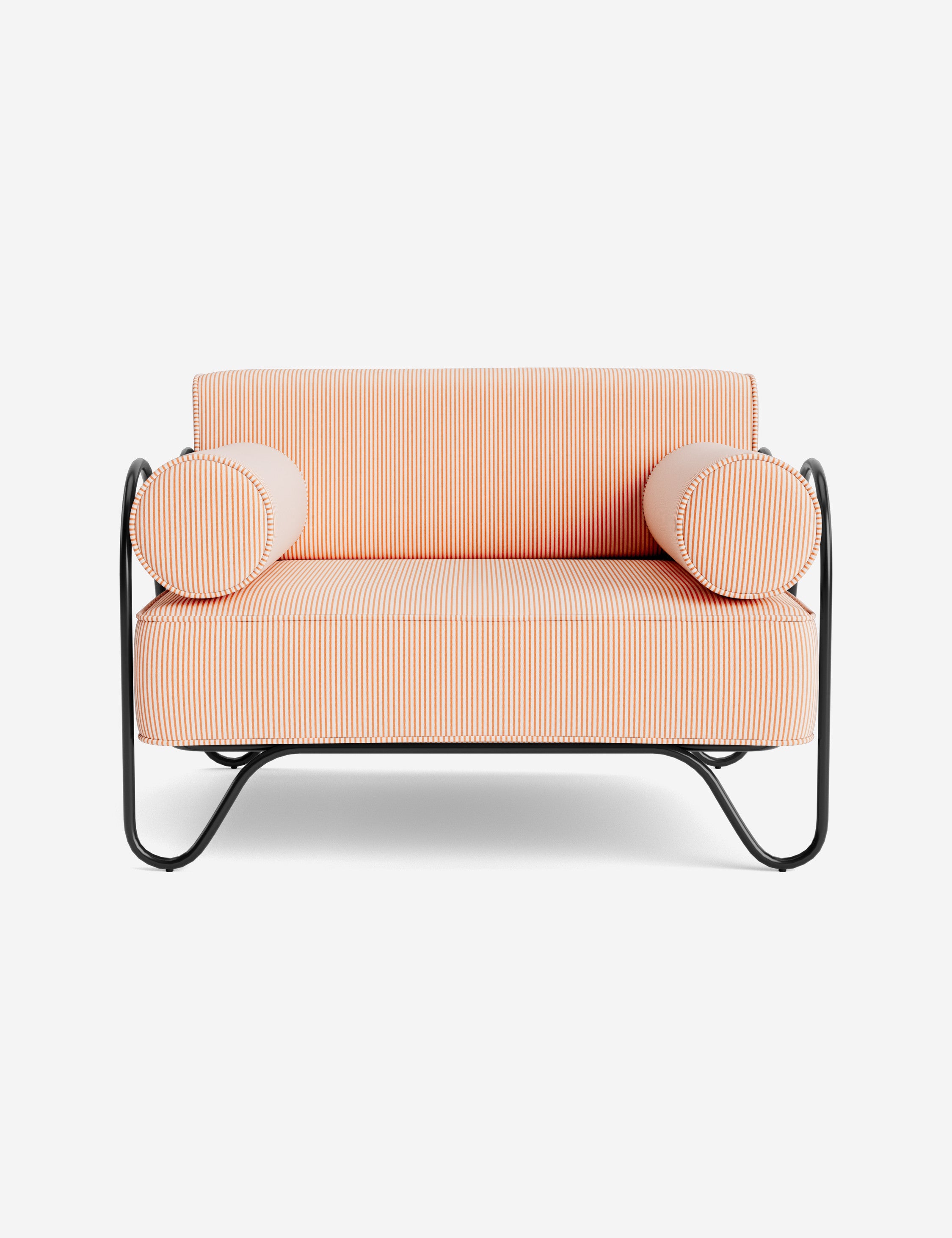 #Peggy-Outdoor-Accent-Chair-Cushion-by-Sarah-Sherman-Samuel-(Color)::mandarin-perennials-jake-stripe