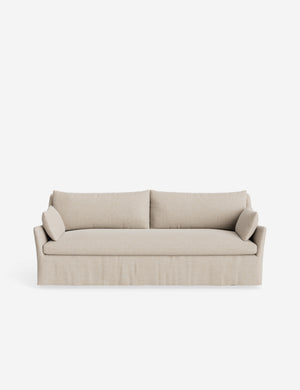 Open Box: Portola Slipcover Sofa, Flax Performance Cotton Weave 84