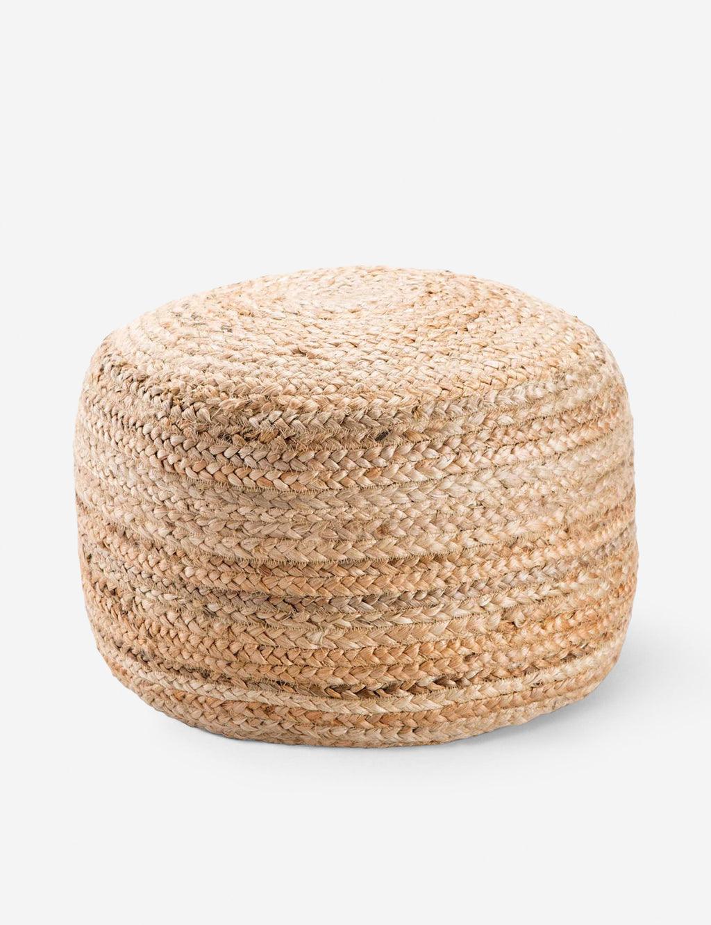 Patan Round Pouf, Natural by Lulu and Georgia