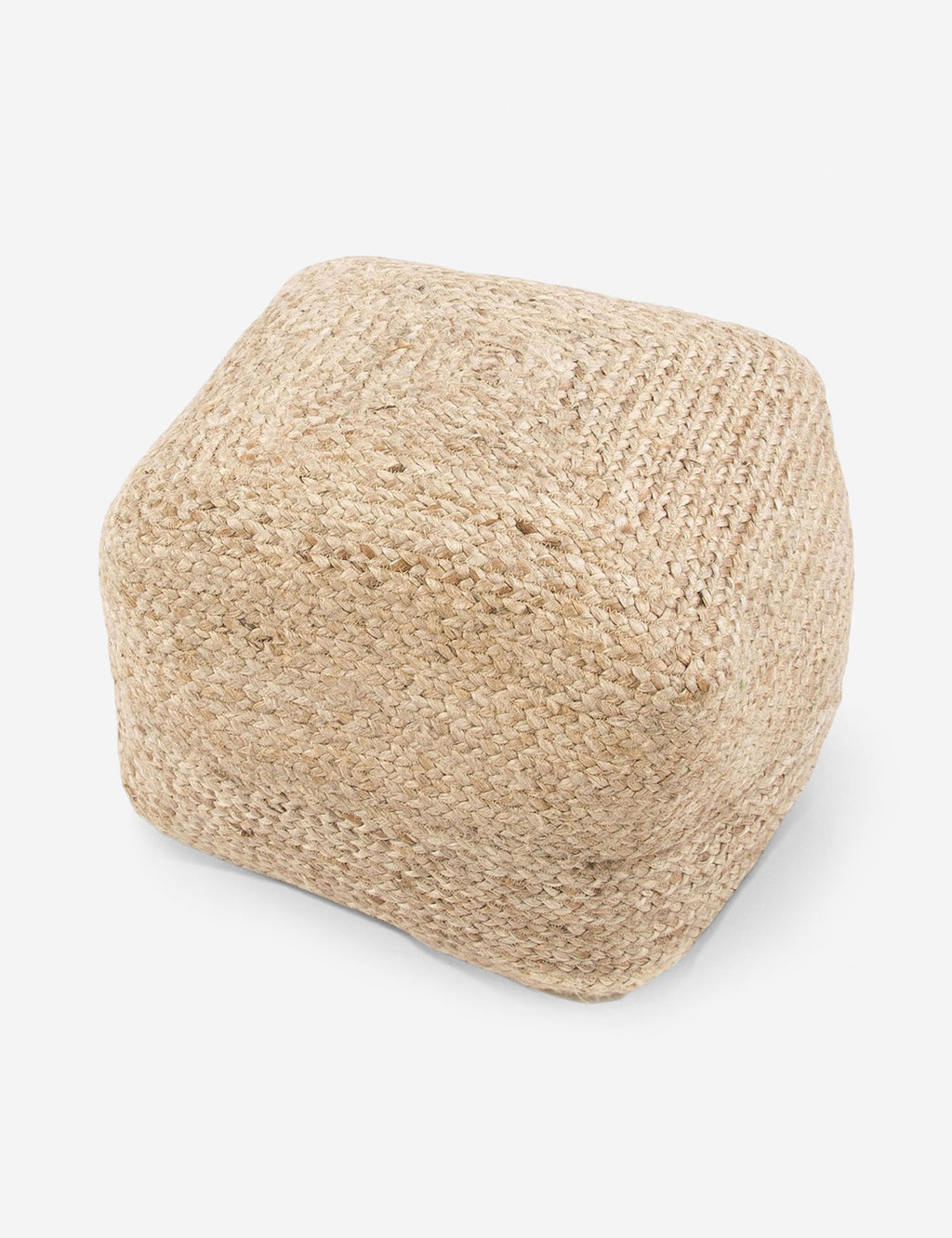 Patan Square Pouf, Natural by Lulu and Georgia