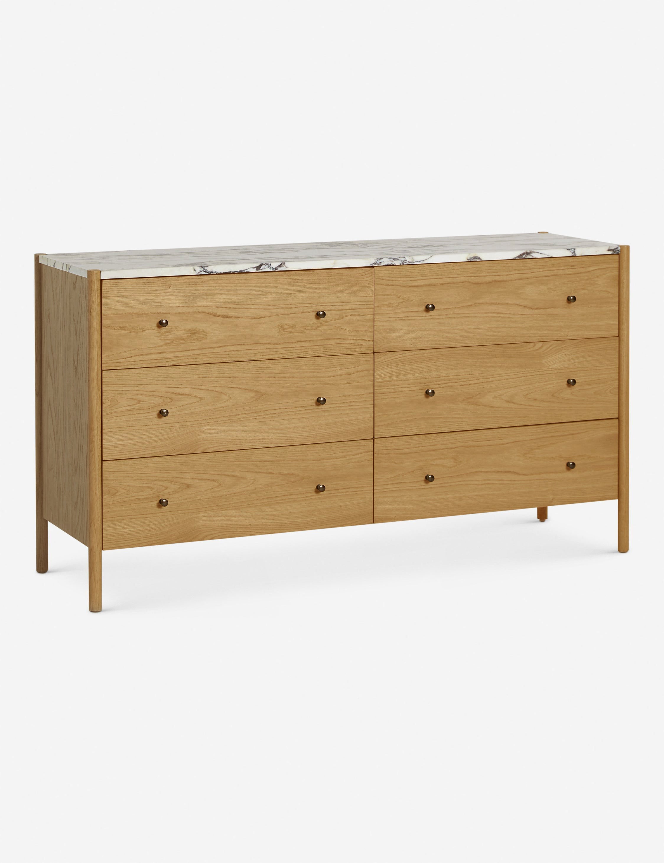 LUDLOWラドローGINAブラウスdrawerセブンテンfoxey Baxton Studio Roni 7-Drawer Dresser in White
