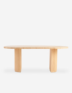 Open Box: Elvia Oval Dining Table, Natural