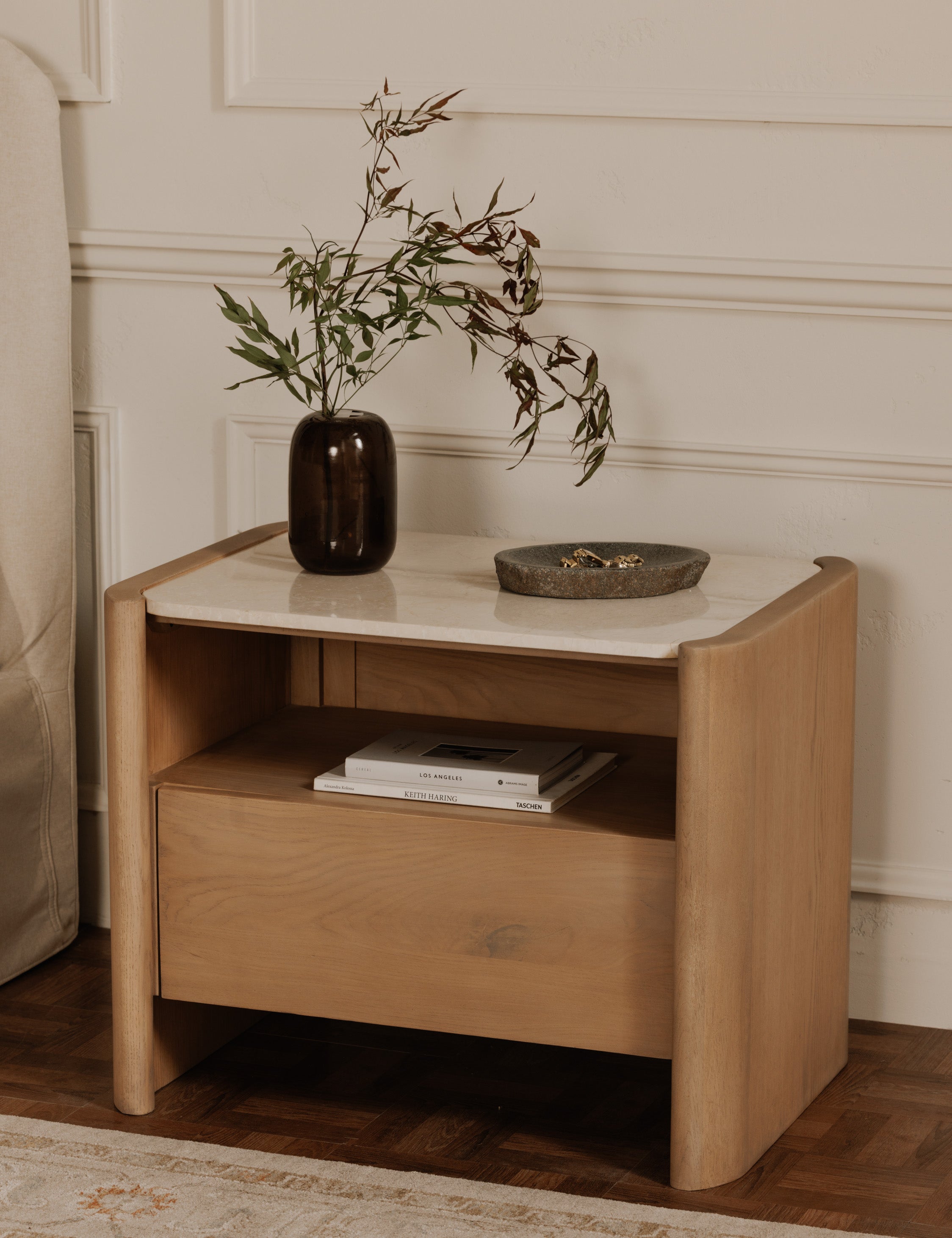 Lindahl Marble Top Nightstand