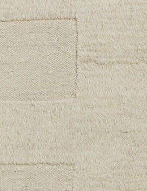 Raita Hand-Knotted Wool Rug Swatch by Sarah Sherman Samuel, Ivory