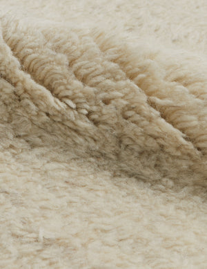 Raita Hand-Knotted Wool Rug Swatch by Sarah Sherman Samuel, Ivory