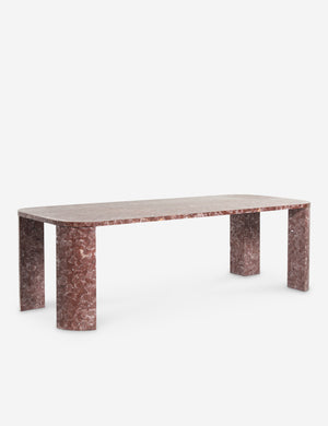 Ramoon wide leg solid marble dining table by Carly Cushnie.